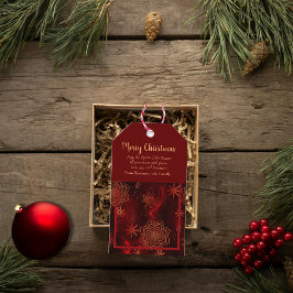 レッドメリークリスマスギフトパーソナライズされたラベル ギフトタグ