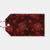 レッドメリークリスマスギフトパーソナライズされたラベル ギフトタグ (裏面横)