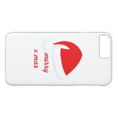 レッドメリークリスマスサンタ・ハットiPhone 7 Case-Mate iPhoneケース (裏面(横))