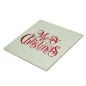 レッドメリークリスマスタイポグラフィフェスティバルフォント タイル (側面)