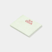 レッドメリークリスマスタイポグラフィフェスティバルフォント ポストイット (アングル)