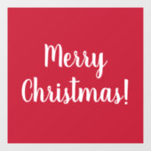 レッドメリークリスマスタイポグラフィフェスティバル ウィンドウサイン (シート)