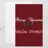 レッドメリークリスマスホリデーサンシャインウィッシュ.png 便箋 (正面/裏面)