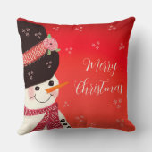 レッドメリークリスマスホリデーデコール クッション (裏面)