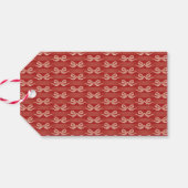 レッドメリークリスマスホリデーボウギフトラベル ギフトタグ (裏面横)