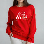 レッドメリークリスマスホリデー Tシャツ