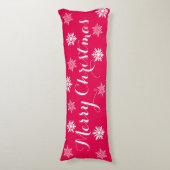 レッドメリークリスマス抱き枕 ボディピロー (正面縦)