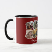 レッドメリークリスマス10フォトコラージュ マグカップ (左)