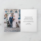 レッドメリーホリーズレトロタイポグラフィクリスマス シーズンカード (内部)