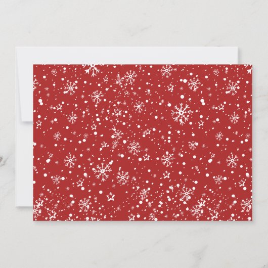 レッドメリー伝統的クリスマスホリデーパーティー 招待状 (裏面)