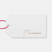 レッドメリー魔法クリスマス ギフトタグ (裏面横)