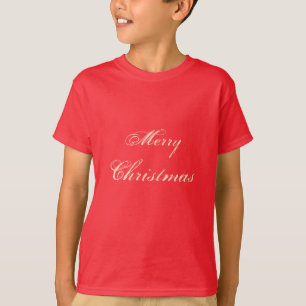 レッドメリー – クリスマスフェスティバルホリデーボーイズティー Tシャツ