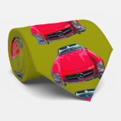 レッドメルセデスベンツ300 SLコンバーチブル ネクタイ (ロール)