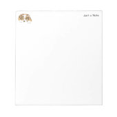 レッドメルレオーストラリア羊飼い子犬 ノートパッド (正面)