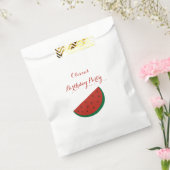 レッドメロンスイカ夏の誕生日パーティー フェイバーバッグ (封をした状態)