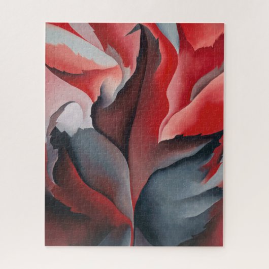 レッドメープルアットレイクジョージ |ジョージア・オキーフェ | ジグソーパズル (縦)