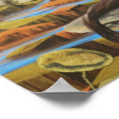 レッドメープルシュレ日本のアルランドスケープアートプリント ポスター (角)