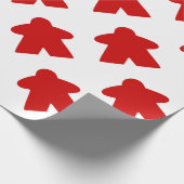 レッドメープルボードゲームピース ラッピングペーパー (角)