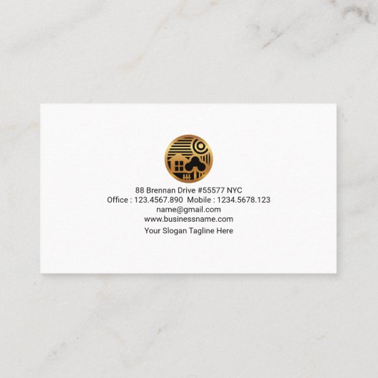 レッドメープルリーフアーモダント造園 名刺 (裏面)