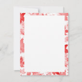 レッドメープルリーフカナダシンボルハッピーカナダデー カード (裏面)