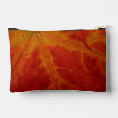 レッドメープルリーフ抽象芸術秋自然撮影 アクセサリーポーチ (裏面)