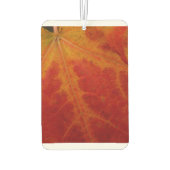 レッドメープルリーフ抽象芸術秋自然撮影 カーエアーフレッシュナー (裏面)