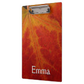 レッドメープルリーフ抽象芸術秋自然撮影 クリップボード (左)