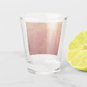 レッドメープルリーフ抽象芸術秋自然撮影 ショットグラス (裏面)