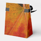 レッドメープルリーフ抽象芸術秋自然撮影 フェイバーボックス (裏面サイド)