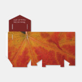 レッドメープルリーフ抽象芸術秋自然撮影 フェイバーボックス (折り畳みなし)