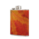 レッドメープルリーフ抽象芸術秋自然撮影 フラスク (左)