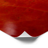 レッドメープルリーフ抽象芸術秋自然撮影 ポスター (コーナー)