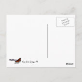 レッドメープルリーフ抽象芸術秋自然撮影 ポストカード (裏面)