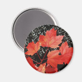 レッドメープル葉ズ マグネット (正面/裏面)