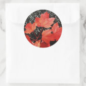 レッドメープル葉ズ ラウンドシール (バッグ)