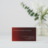 レッドモダンシンプルビジネスカード 名刺 (スタンド正面)