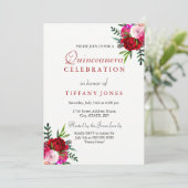 レッドモダンロエレガントーズキンセアニェラ招待状 招待状 (スタンド正面)