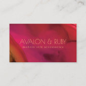 レッドモダン抽象芸術アートプロフェッショナル 名刺 (正面)