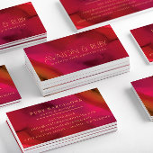 レッドモダン抽象芸術アートプロフェッショナル 名刺