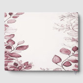 レッドモダン葉ゲストブック ゲストブック (裏面)