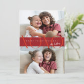 レッドモダンXOXOフォトバレンタインデー シーズンカード (スタンド正面)