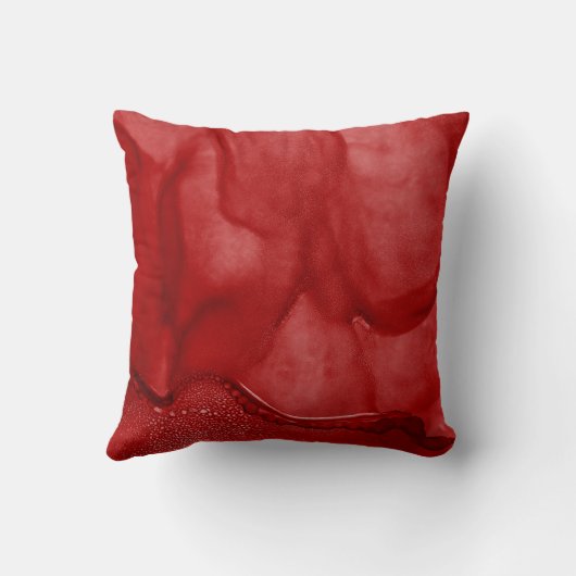 レッドモノグラムメリークリスマス装飾用クッション クッション (裏面)