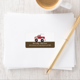 レッドモンスタートラックカスタマイズ ラベル