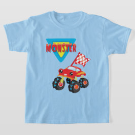 レッドモンスタートラックキッズ Tシャツ