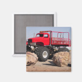 レッドモンスタートラックマグネット マグネット (正面/裏面)