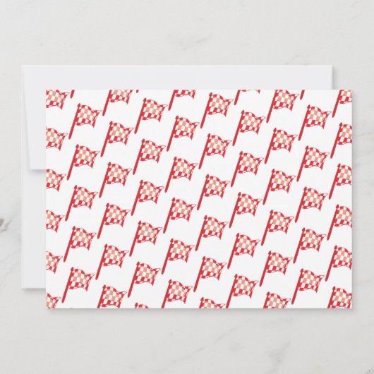 レッドモンスタートラック誕生日パーティーの招待状 招待状 (裏面)