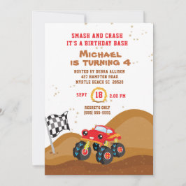 レッドモンスタートラック4thバースデーレース 招待状