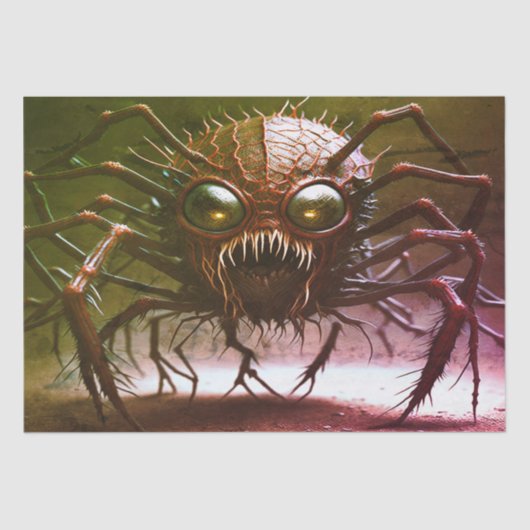 レッドモンスターハロウィーンティッシュペーパー 薄葉紙 (正面)