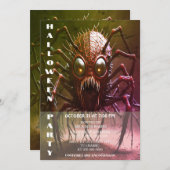 レッドモンスターハローウィンパーティ招待状 招待状 (正面/裏面)