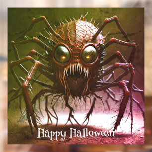レッドモンスター ハロウィン窓用ステッカー ウィンドウサイン